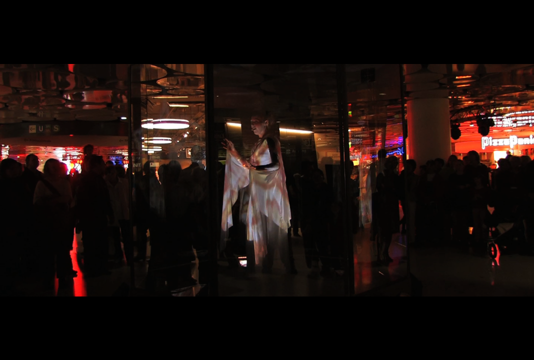 Videoinstallation aspekt b – Projektion und Raumgestaltung, Ansicht 5