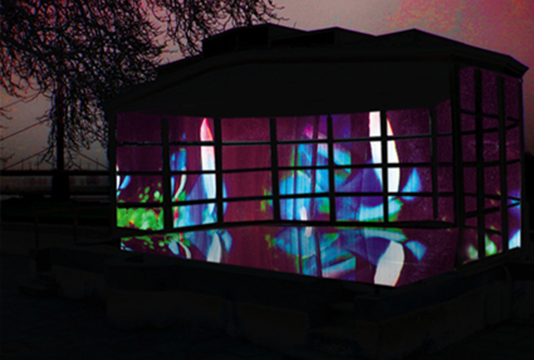 Videoinstallation aspekt b – Projektion und Raumgestaltung, Ansicht 8